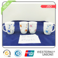 Taza de porcelana Quanlity Magnesia alta con calcomanía